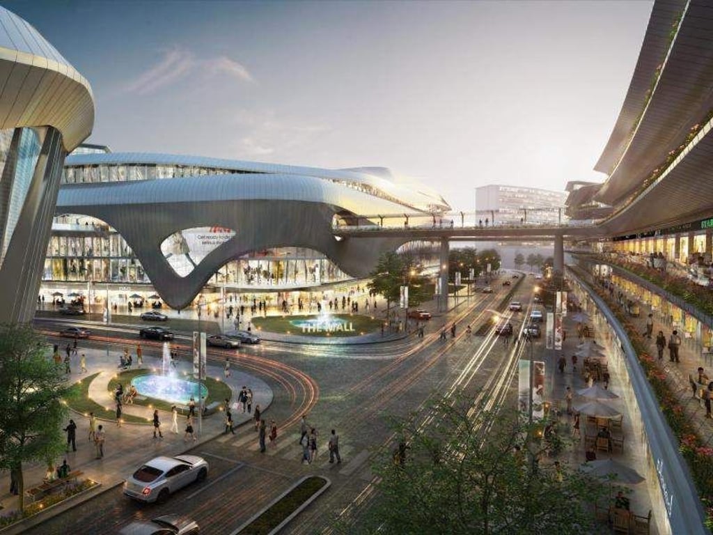 So sieht ein Flughafen der Zukunft aus - zumindest wenn es nach den Planern in Hongkong geht. Der dortige Airport soll in den nächsten Jahren zu einem riesigen Shopping- und Food-Komplex ausgebaut werden. Animation: Airport Authority Hong Kong Foto: Airport Authority Hong Kong