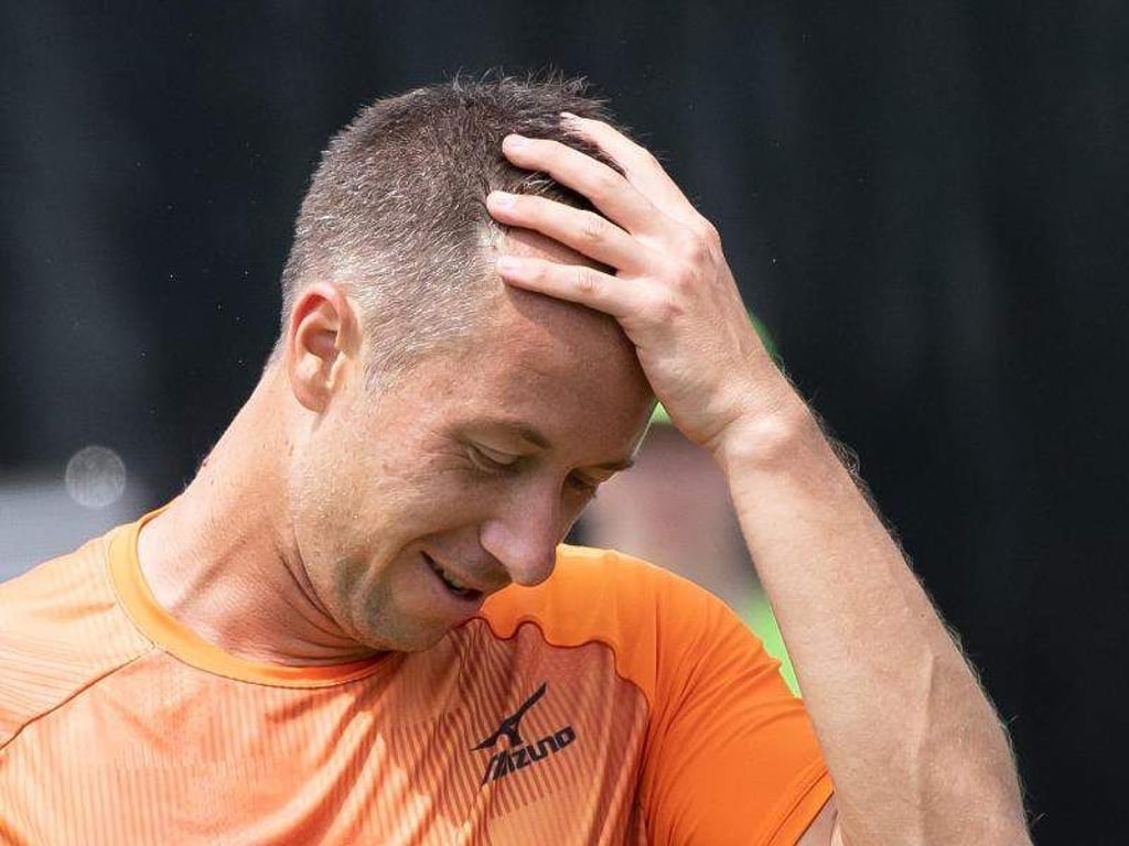 Philipp Kohlschreiber ist zum vierten Mal nacheinander in Hamburg in der ersten Runde einer Turniers ausgeschieden. Foto: S. Stein