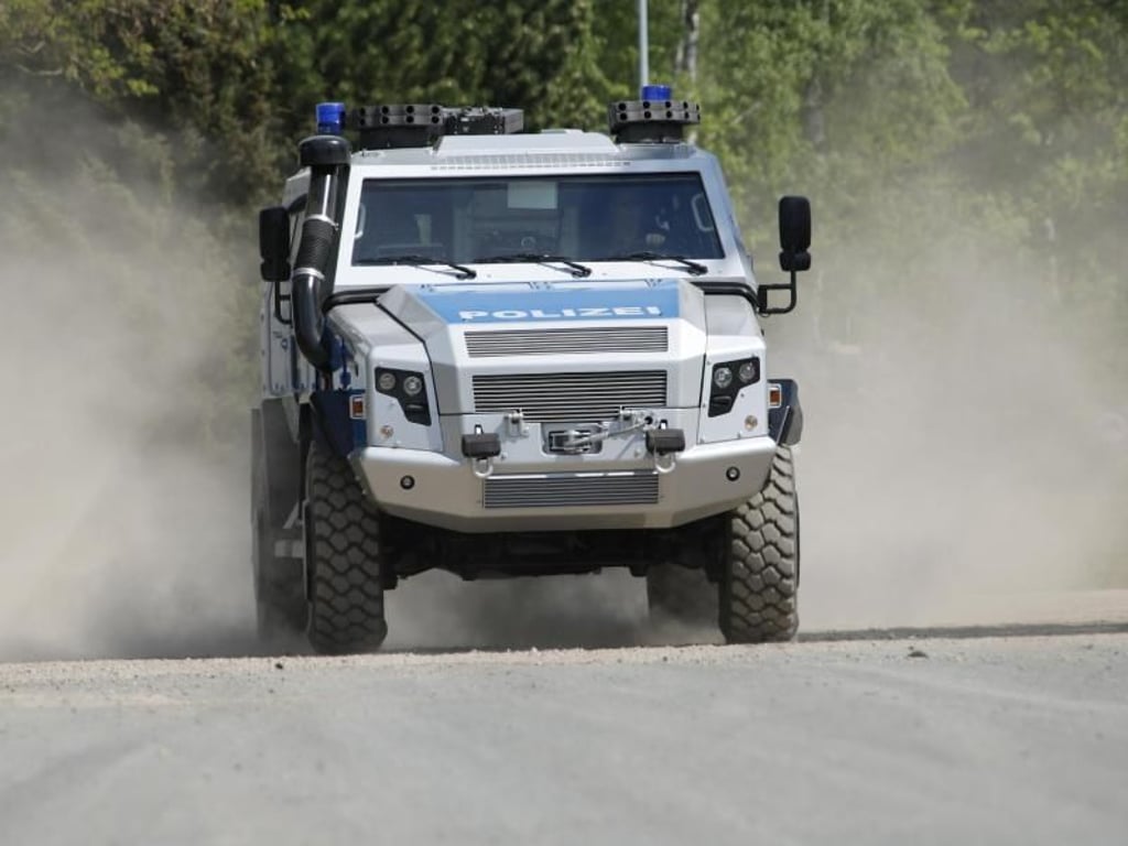 Der Survivor ist ein sicheres Fahrzeug für die Polizei. Grundpreis: 500 000 Euro. Foto: Rheinmetall
