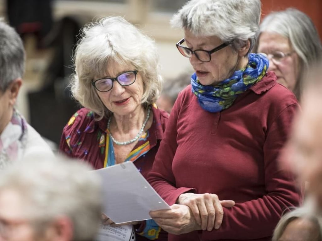 Spezial-Chöre wie «High Fossility» sind für Ältere oft besser geeignet als altersgemischte Chöre - unter anderem wegen des leichteren Einstiegs. Foto: Robert Günther