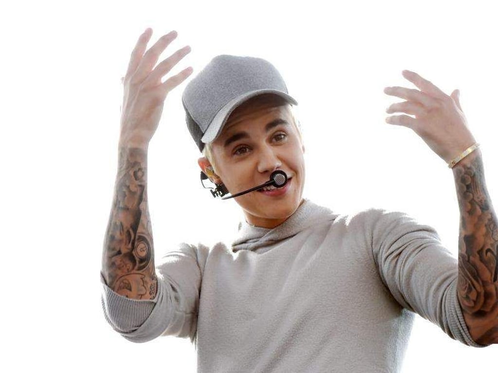 Justin Bieber sieht seinen Körper als Kunstwerk. Foto: Dean Lewins/AAP