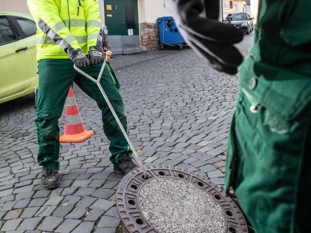 Als Schädlingsbekämpfer sollte man keine Scheu vor Krabbeltieren oder Nagern haben. Hier kümmert sich Luis Blumenstein um die Anbringung einer Rattenbox im Kanal. Foto: Frank Rumpenhorst/dpa-tmn