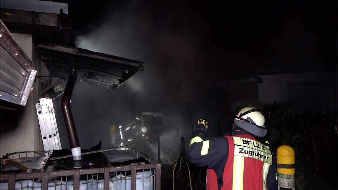 Brand in Magdeburger Gartenanlage