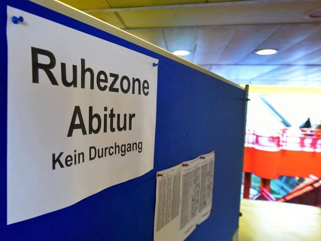 Eine Ruhezone während einer Abiturprüfung. Foto: Holger Hollemann/Archiv
