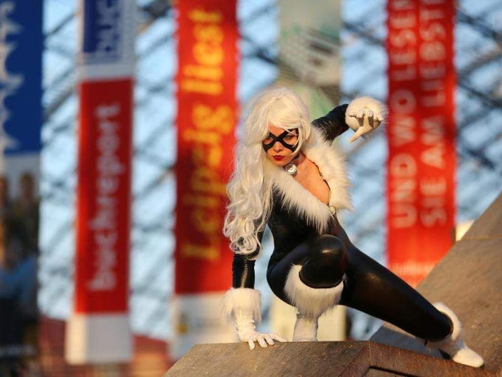 Eine Cosplayerin - Mangas, Comics, Games und Cosplay ist wieder eine eigene Halle auf der Leipziger Buchmesse gewidmet. Foto: Jan Woitas