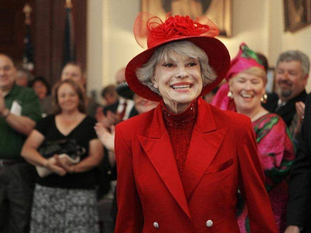 Die Sängerin und Schauspielerin Carol Channing 2007 in Concord. Foto: Jim Cole