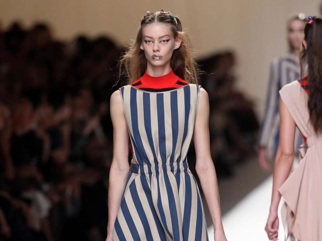 Streifen sind die Basis bei Fendi. Foto: Matteo Bazzi
