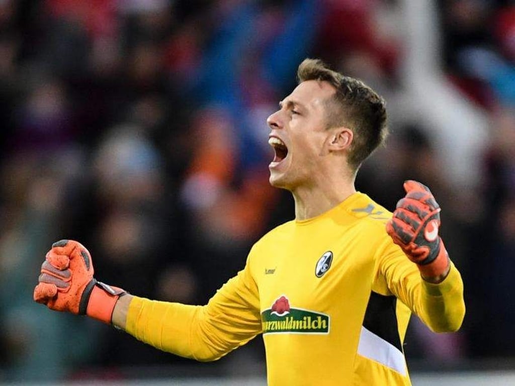 Alexander Schwolow steht noch beim SC Freiburg unter Vertrag. Foto: Patrick Seeger