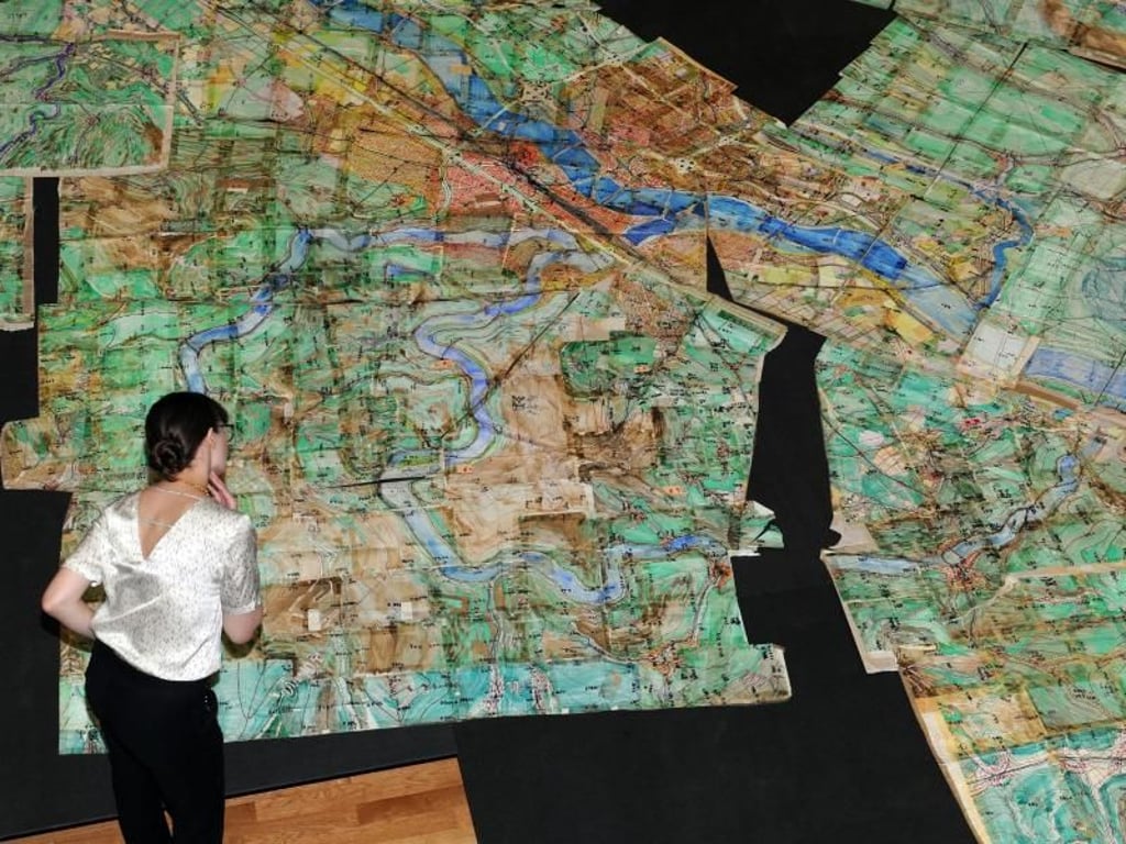 Das "Athosland" sind mit der Hand gezeichnete Kartenprojekte. Foto: Ursula Düren
