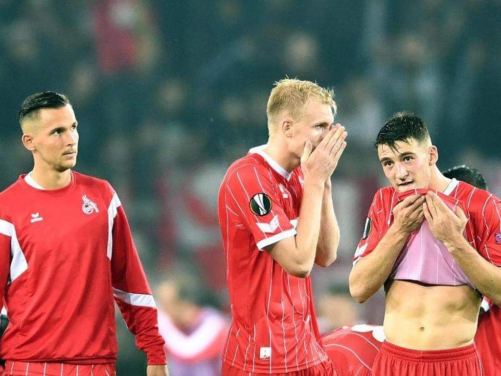 Der 1. FC Köln kann auch in der Europa League nicht gewinnen. Foto: Federico Gambarini