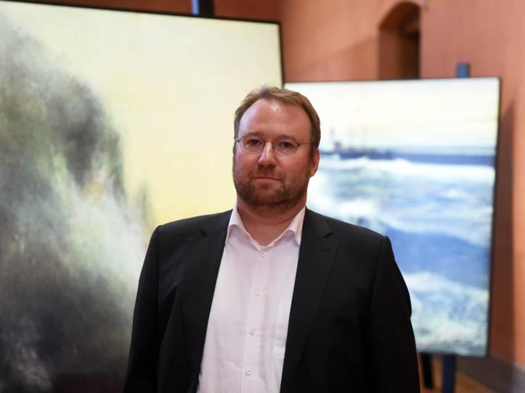 Elger Esser erhält den Oskar-Schlemmer-Preis. Foto: Uli Deck