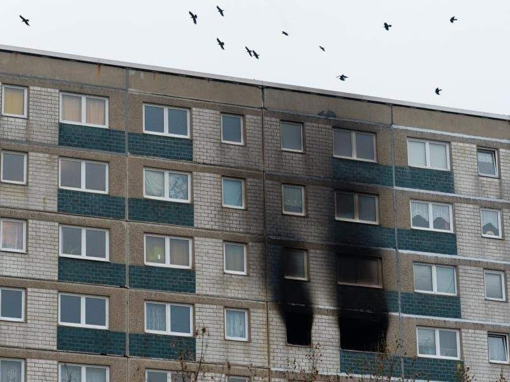 Das Feuer brach am frühen Samstagmorgen aus. Foto: Peter Endig