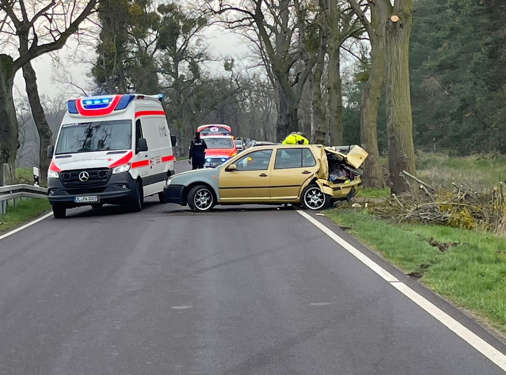 Zwei Verletzte gab es bei dem Unfall in Möckern.
