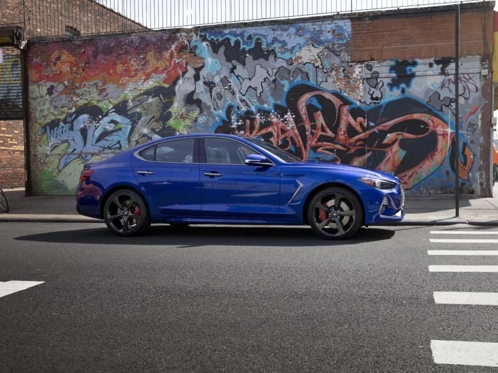 Der G70 hat einen Radstand von 2,84 Metern und einer Länge von 4,69 Metern. Foto: Hyundai