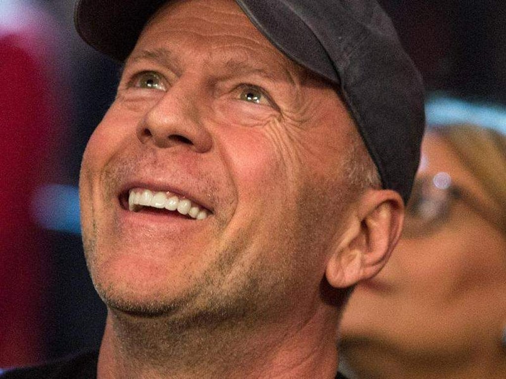 Schauspieler Bruce Willis 2015 bei einem Boxkampf im Madison Square Garden. Foto: Adam Glanzman
