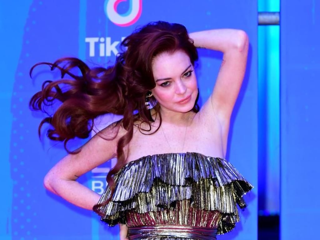 Schauspielerin Lindsay Lohan bei den MTV Europe Music Awards 2018 in Bilbao. Foto: Ian West