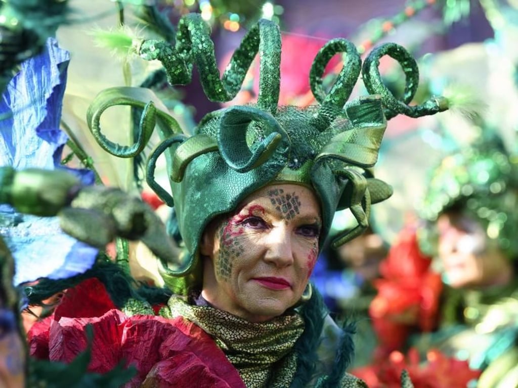 Farbenfroh: Samba-Karnevals-Umzug in Bremen. Foto: Carmen Jaspersen