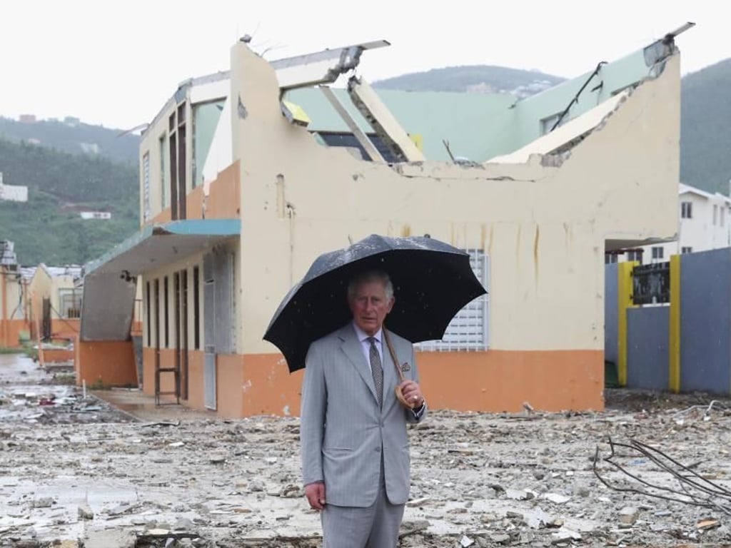Prinz Charles in Road Town auf Tortola, der größten der Britischen Jungferninseln. Foto: Chris Jackson