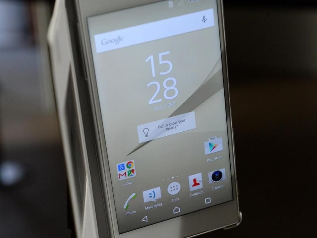 Sonys neues Top-Smartphone: Das Xperia Z5 hat ein 5,2 Zoll großes Display mit Full-HD-Auflösung. Foto: Andrea Warnecke