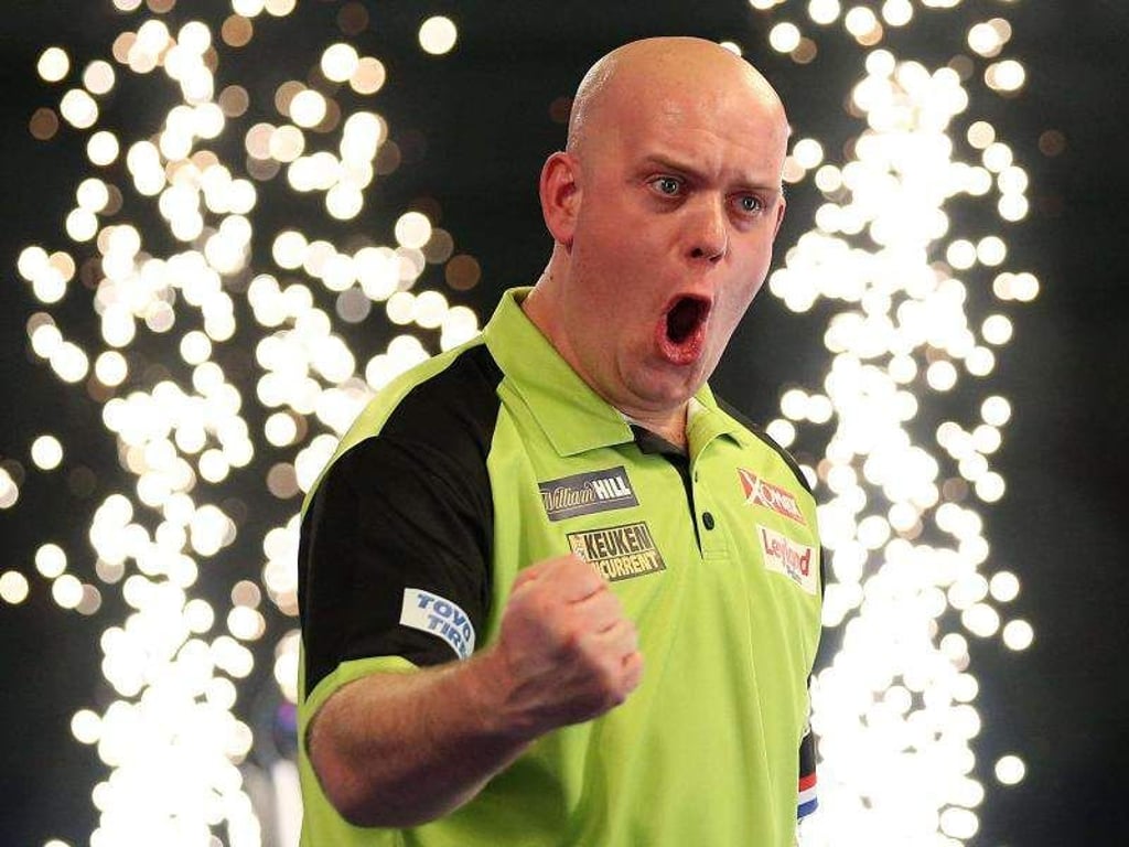 Möchte auch bei der Darts-Team-WM in Hamburg jubeln: Michael van Gerwen. Foto: Steven Paston/PA Wire