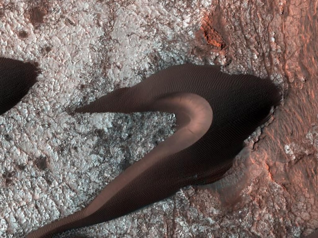 Auf dem Mars gibt es möglicherweise Salzlauge. Foto: Nasa/Jpl-Caltech/University Of Arizona