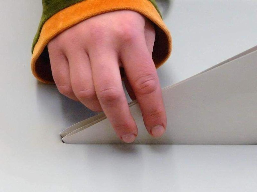 Eine jugendliche Hand steckt einen Stimmzettel in eine Wahlurne. Foto: Peter Endig/Archivbild