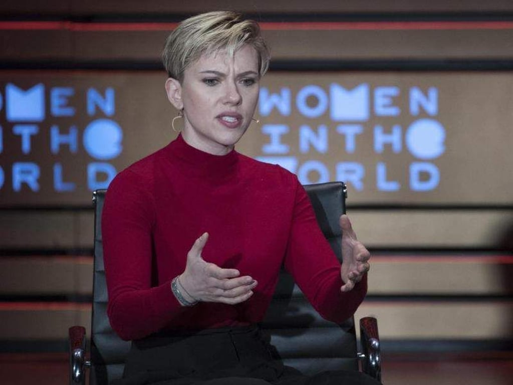 Scarlett Johansson bei der Konferenz «Women in the World» in New York. Foto: Mary Altaffer