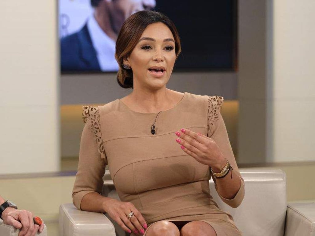 Verona Pooth in der TV-Sendung «Anne Will». Foto: Wolfgang Borrs/NDR