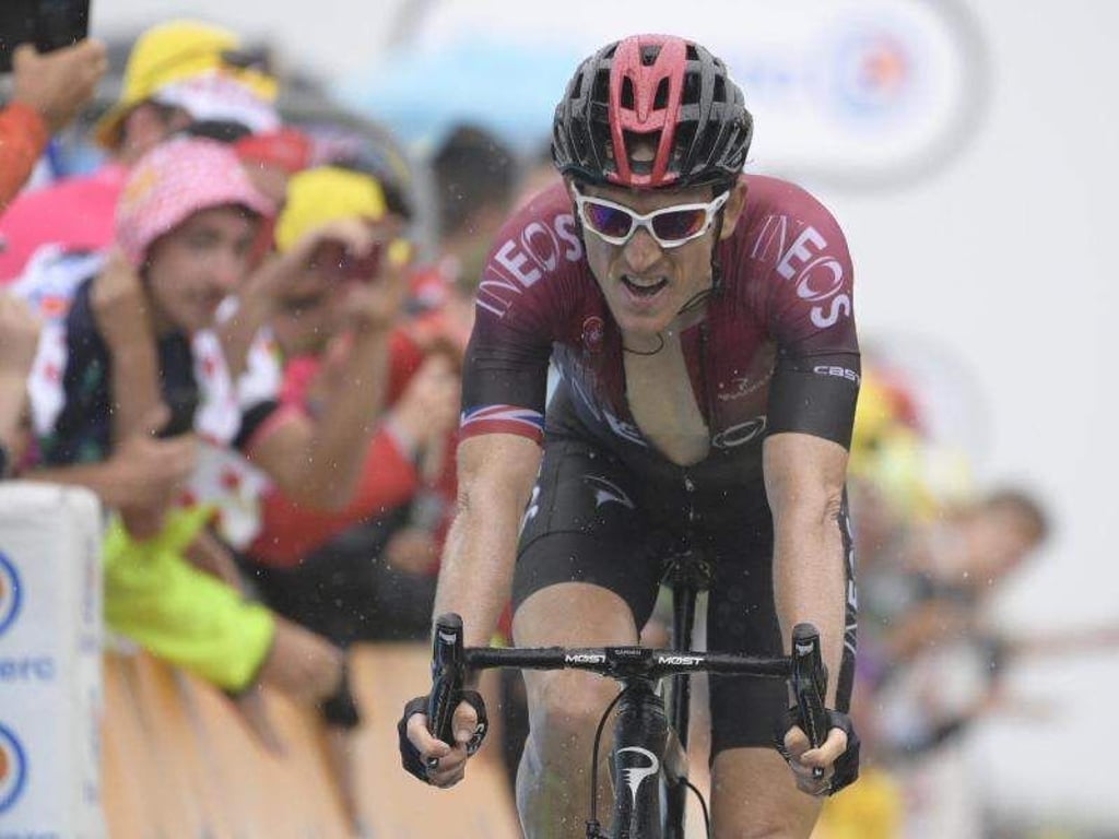 Geraint Thomas vom Team Ineos will seinen Titel bei der Tour de France verteidigen. Foto: Yorick Jansens/BELGA