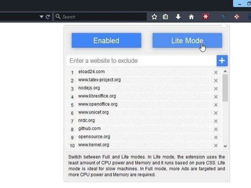 Beim URLFilter von Firefox kann der Nutzer mit der Option «Lite Mode» die Prozessor- und Speicher-Auslastung seines Rechners deutlich senken. Foto: dpa-infocom