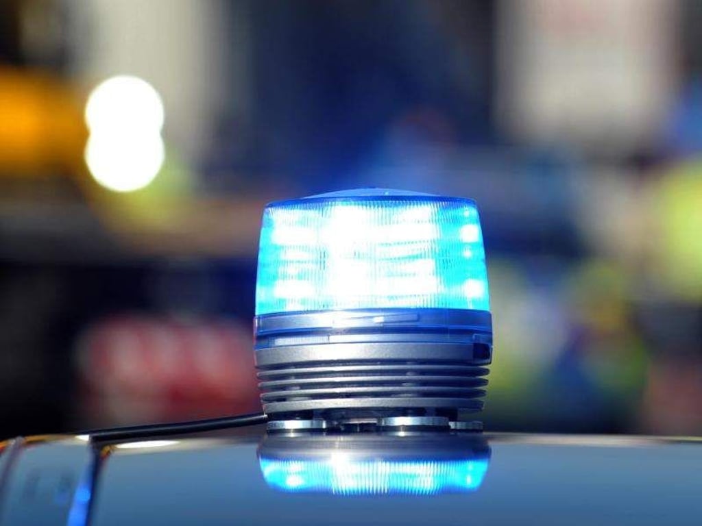 Ein Blaulicht der Polizei. Foto: Stefan Puchner/Archiv