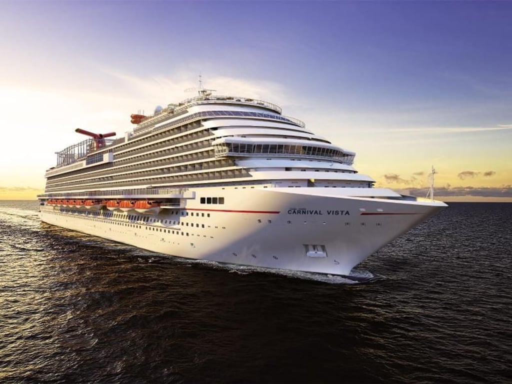 Das 25. Schiff der Flotte: Ab dem 1. Mai geht die «Carnival Vista» auf Reisen. (ACHTUNG - HANDOUT - Nur zur redaktionellen Verwendung im Zusammenhang mit dem genannten Text und nur bei vollständiger Nennung der Quelle. Die Veröffentlichung ist für dpa-Themendienst-Bezieher honorarfrei.) Foto: Carnival Cruise Line