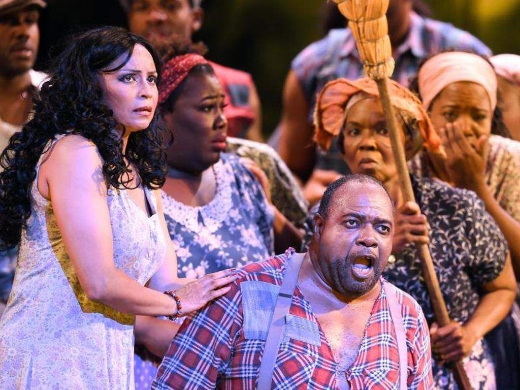 «Porgy and Bess» in der Semperoper: Das Stück soll in Dresden, München, Köln, Hamburg und München aufgeführt werden. Foto: Britta Pedersen