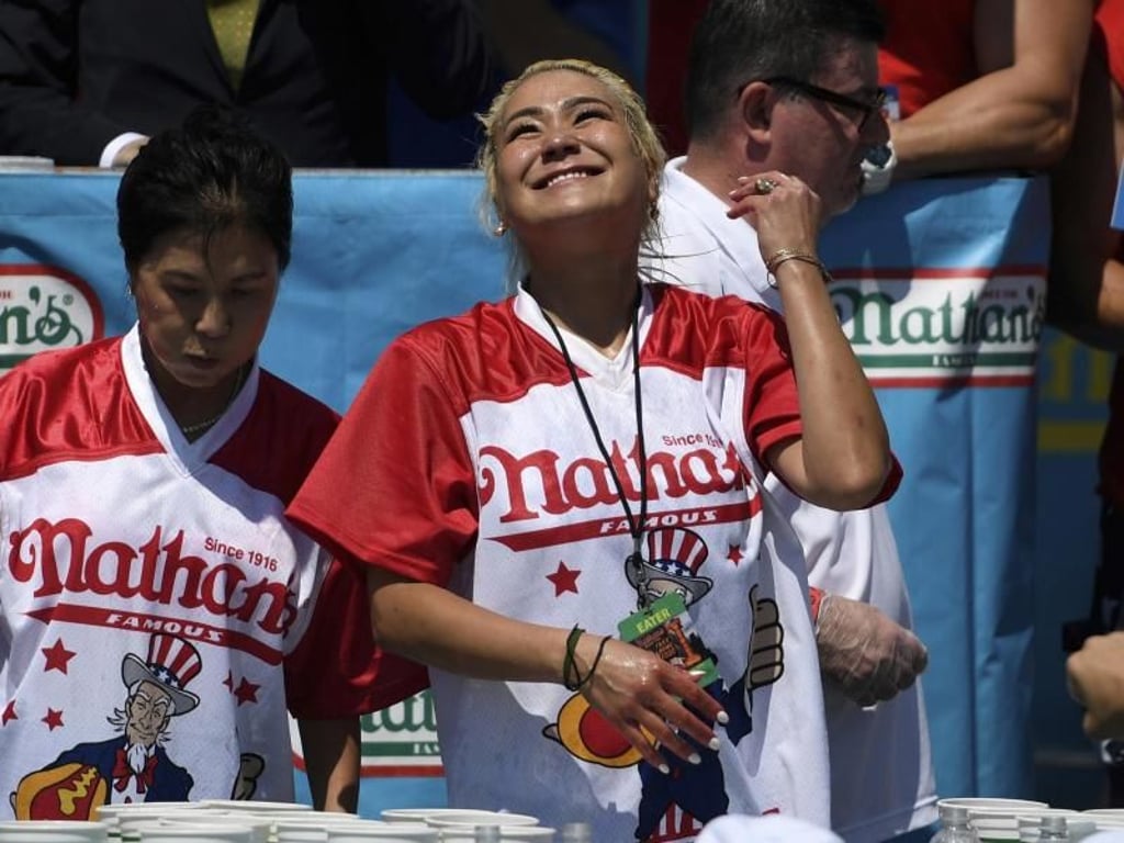 Miki Sudo hat ihren Titel verteidigt. Foto: Sarah Stier/AP