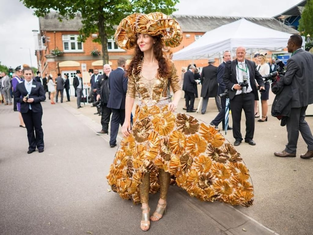 Ein echter Hingucker beim Ladies Day in Ascot. Foto: Andrew Cowie