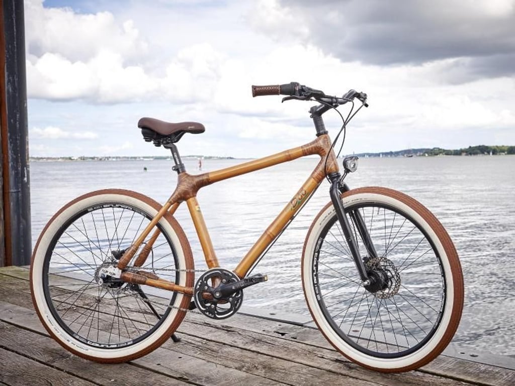 Hipper Lifestyle-Trend: Ein Fahrrad aus nachwachsendem Bambus. Foto: www.my-boo.de/pd-f.de/dpa-tmn