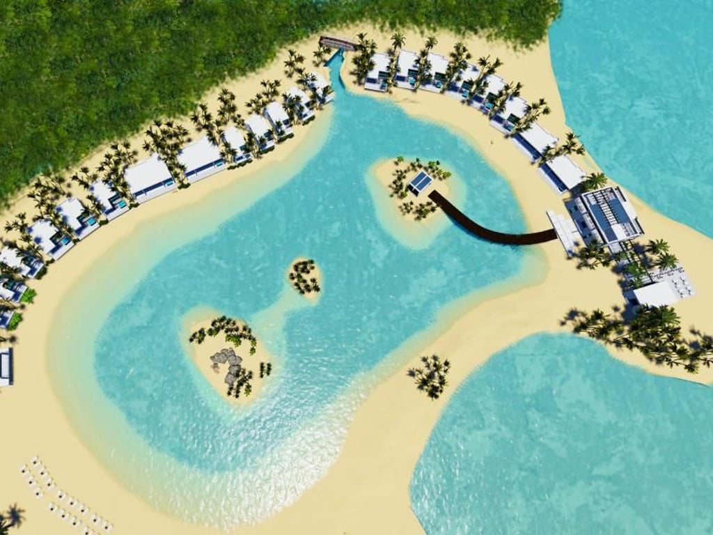 Auf Great Stirrup Cay von Norwegian Cruise Line entsteht derzeit ein neues exklusives Lagunen-Resort. Foto: Norwegian Cruise Line