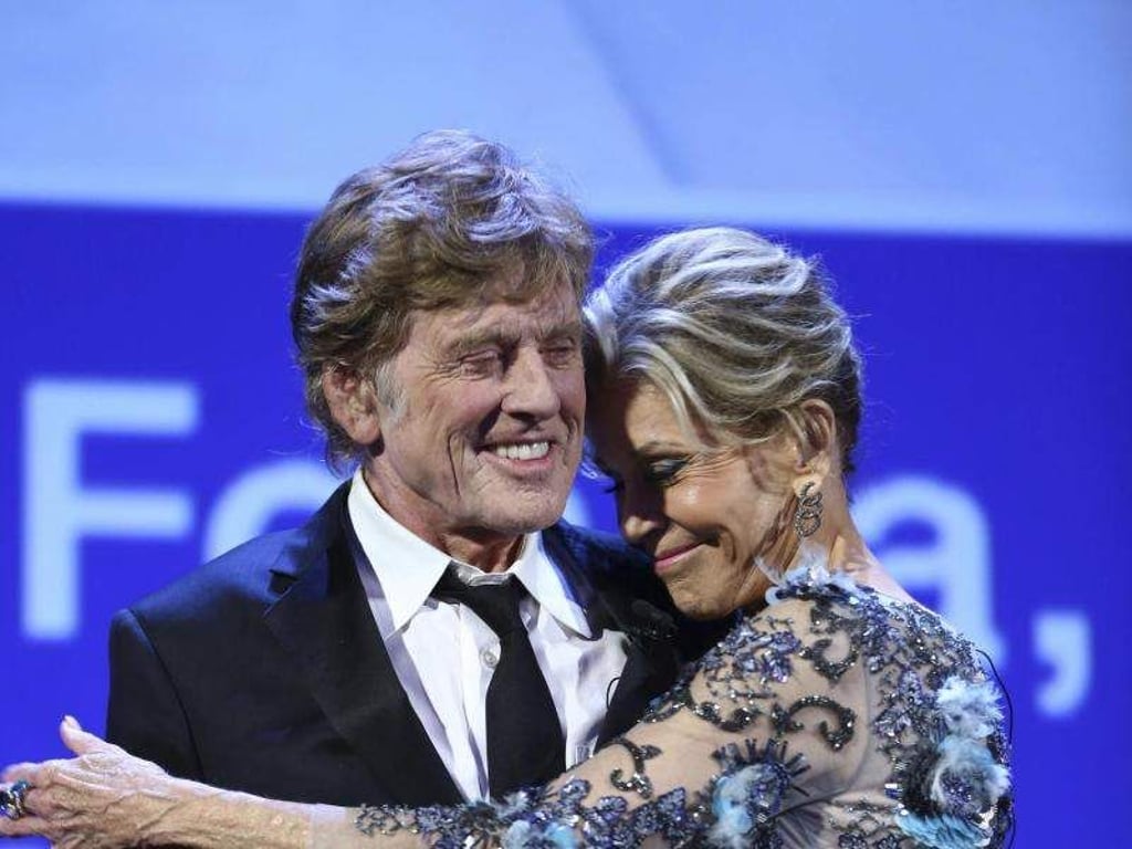 Zwei, die sich gut verstehen: Robert Redford und Jane Fonda. Foto: Joel Ryan/Invision