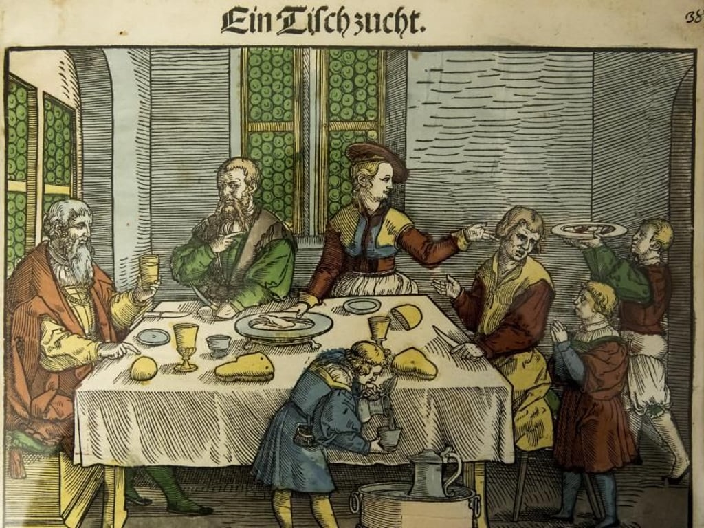 «Tischzucht» - hier wird richtiges Verhalten gelehrt. Foto: Jens-Ulrich Koch