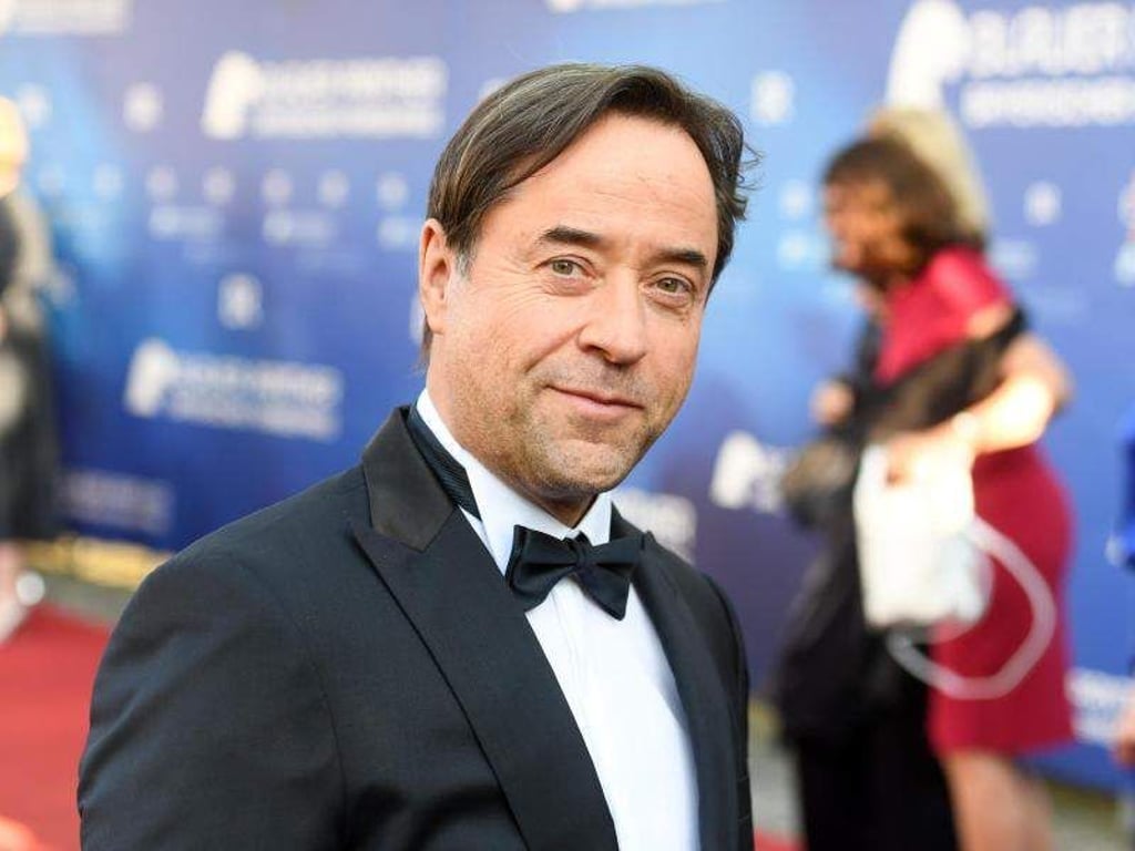 Jan Josef Liefers bei der Verleihung des Bayerischen Fernsehpreises in München. Foto: Tobias Hase