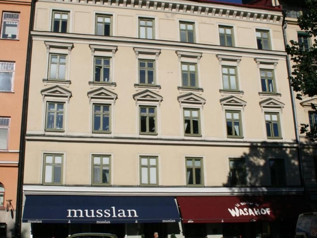 Das Haus, in dem Astrid Lindgren in den Dalagatan in Stockholm wohnte. Foto: Julia Wäschenbach