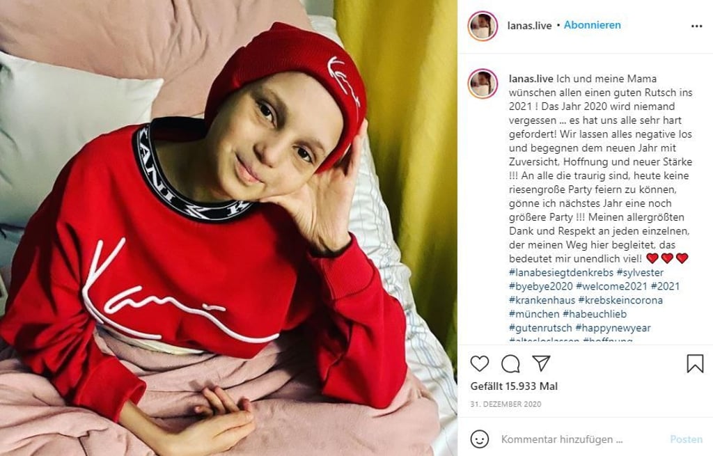 Die Augsburgerin Lana Sanders ist mit nur zwölf Jahren an Blutkrebs gestorben.