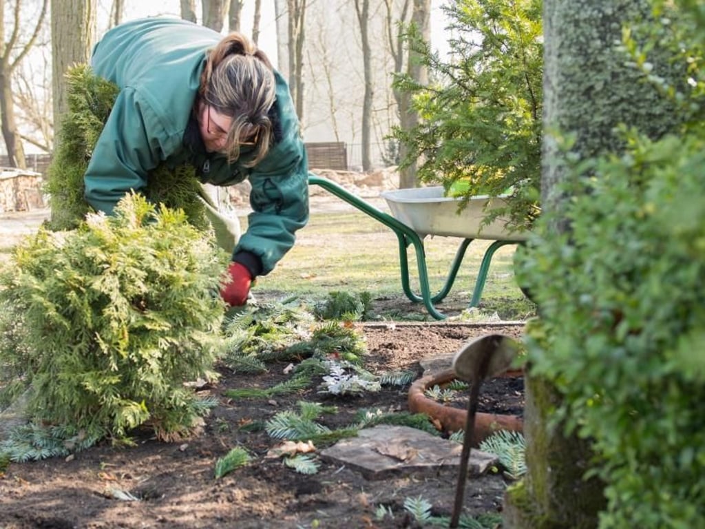 Viele Angehörige können sich nicht mehr um die Gräber kümmern. Friedhofsgärtner wie Susan Otto übernehmen diese Aufgabe. Foto: Inga Kjer