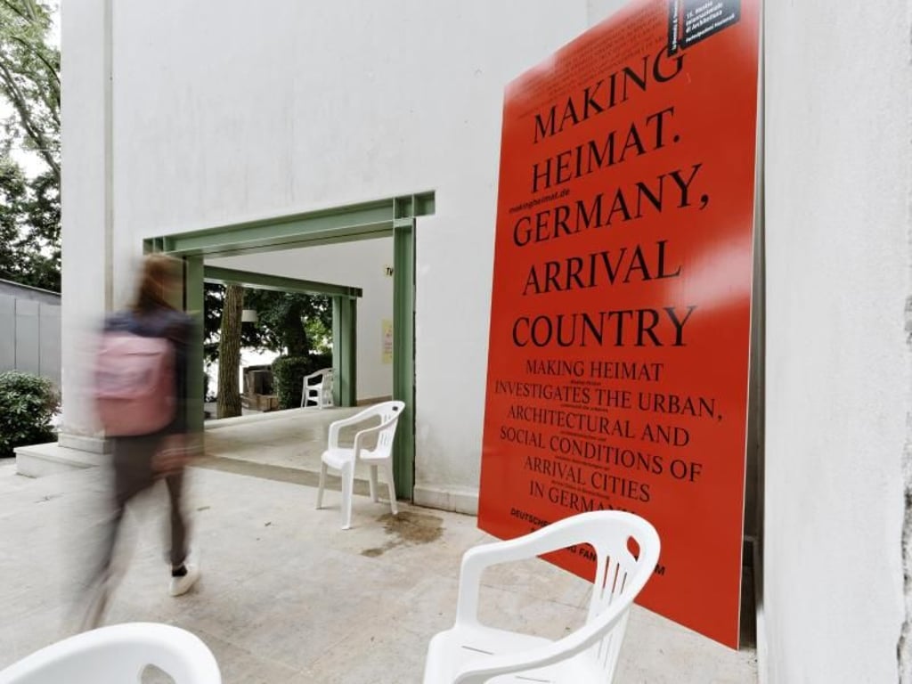 Eingang zum deutschen Pavillon auf der 15. Architektur-Biennale in Venedig. Foto: Kirsten Bucher/Deutsches Architekturmuseum
