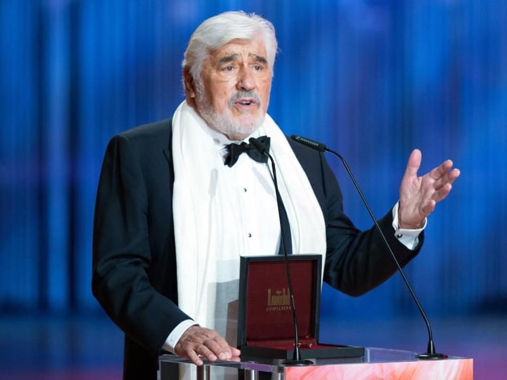 Schauspieler Mario Adorf erhält den Dresdner St. Georgs Orden. Foto: Sebastian Kahnert
