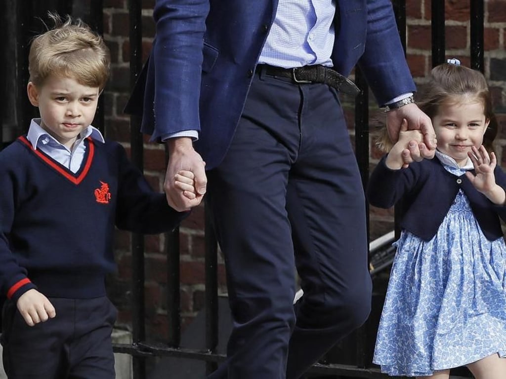 Prinz George und Prinzessin Charlotte - und Prinz Louis. Foto: Kirsty Wigglesworth/AP