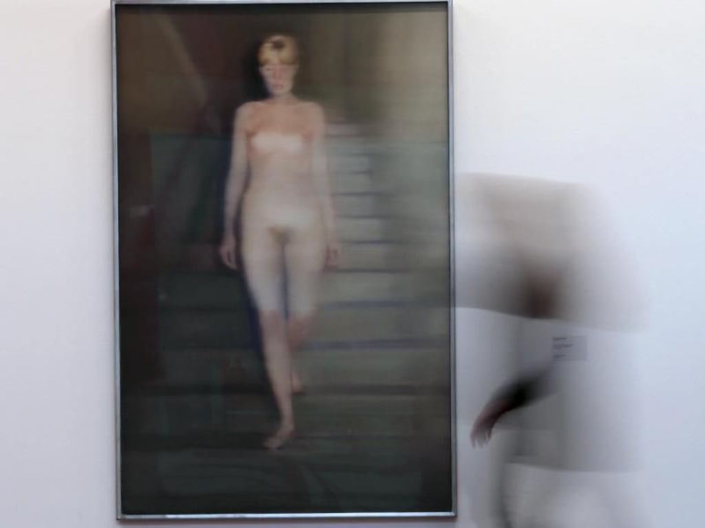 Eines der berühmtesten Gemälde von Gerhard Richter: «Ema - Akt auf einer Treppe» (1966). Foto: Oliver Berg