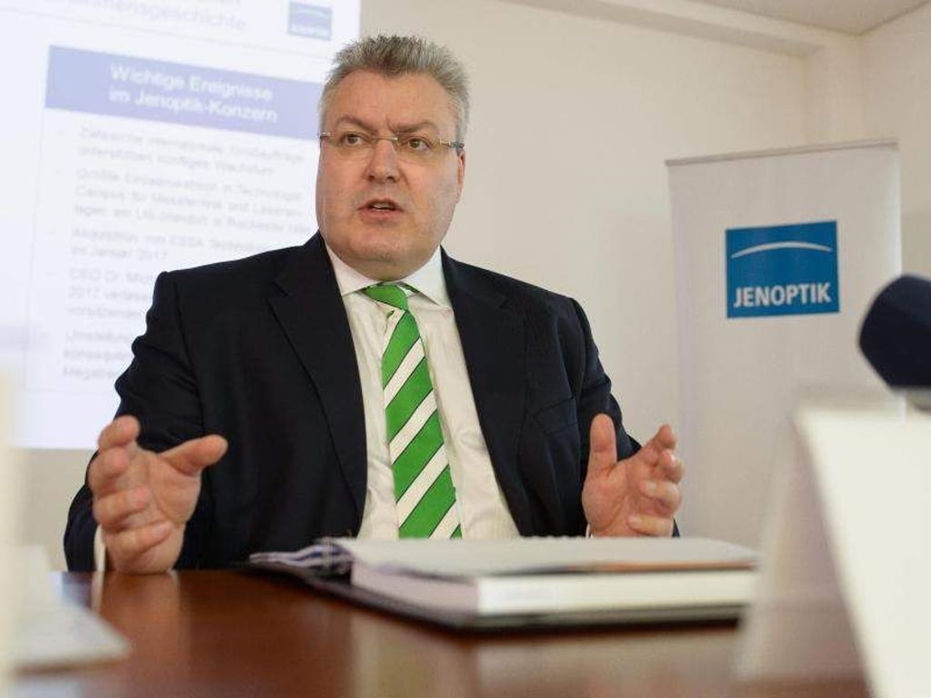 Der Vorstandsvorsitzende der Jenoptik AG, Michael Mertin. Foto: arifoto UG/Archiv