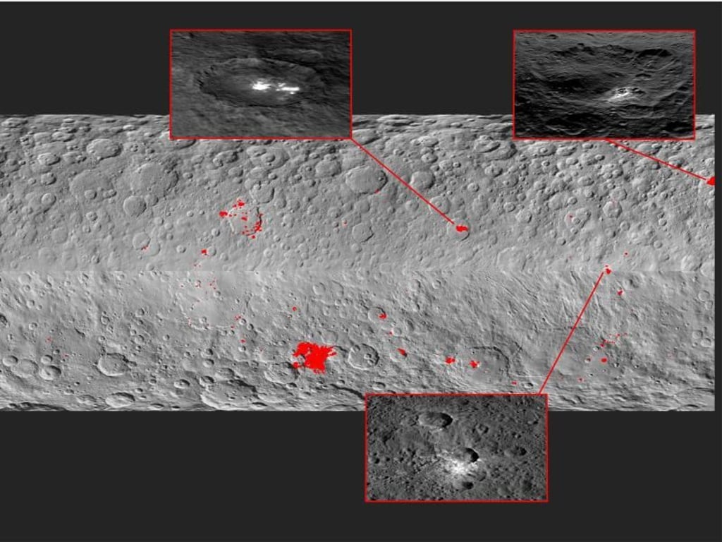 Im Frühjahr erreichte die Nasa-Sonde «Dawn» den Zwergplaneten Ceres im Asteroidengürtel zwischen Mars und Jupiter. Grafik: NASA/JPL-Caltech/UCLA/MPS/DLR/IDA Foto: