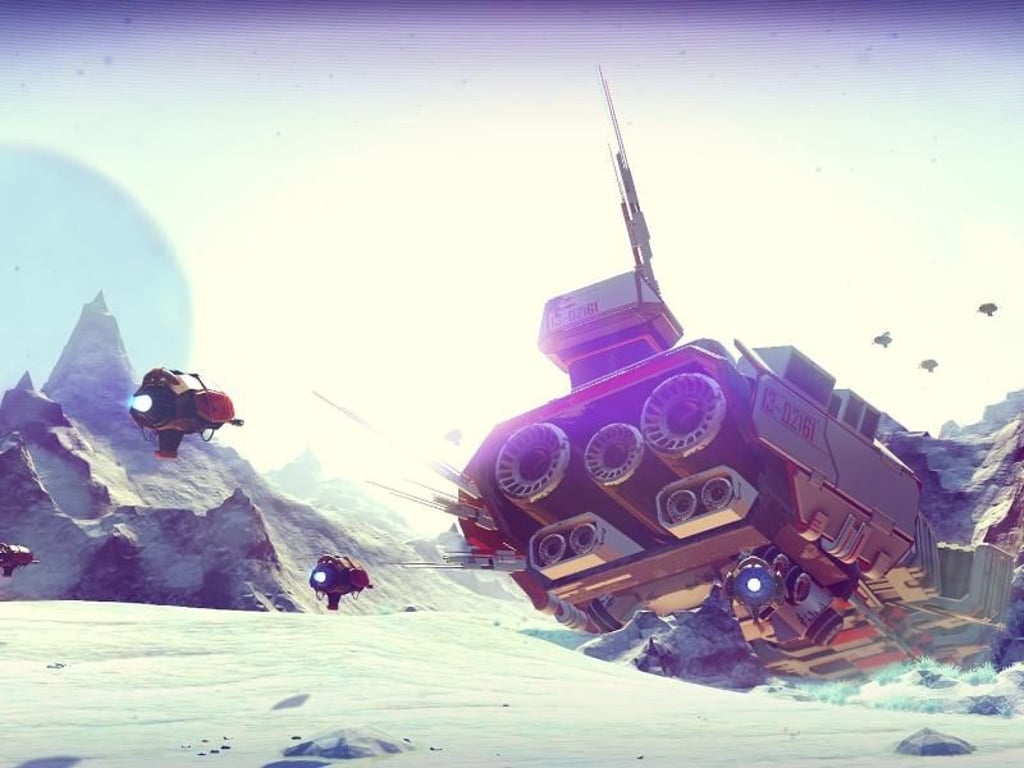 In «No Man's Sky» gibt es unzählige verschiedene Völker, mit denen der Spieler handeln, kämpfen oder kooperieren kann.
Screenshot: Hello Games Foto: Hello Games